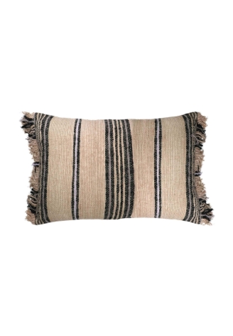 Pomax - RAIA - Kussen - katoen - L 60 x B 40 cm - Beige ()