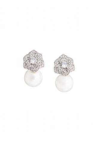 G.Westerleigh ER191 Oorbellen Rhodium