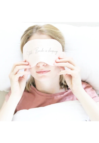 Slaapmasker voor de bruid "Shhh... Bride is sleeping"