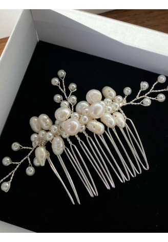 Sally Jane Bridal Izabella Haarkam Zilver