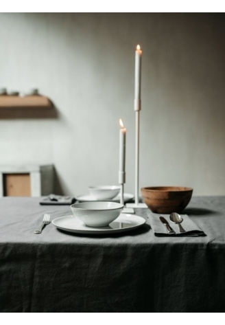 Leeff 18222 Tafelkleed Tobias Grijs