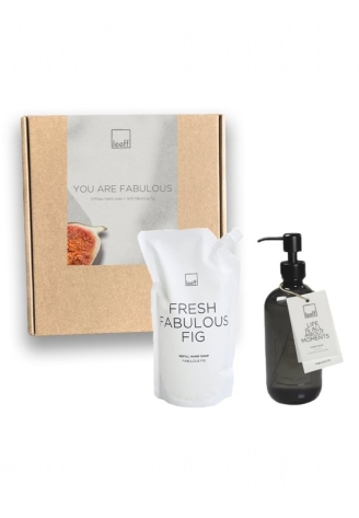Leeff 18542 Cadeaudoos - Fabulous Fig Handzeep + Navulling Wit ()