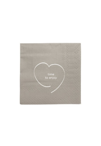Leeff 18762 Servetten - Time to enjoy Taupe ()
