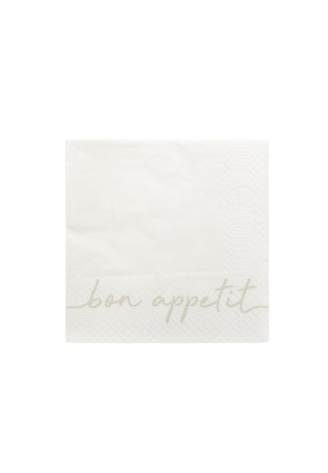 Leeff 18763 Servetten- Bon appetit Wit ()