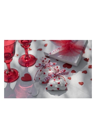 Rood LOVE Lint ()