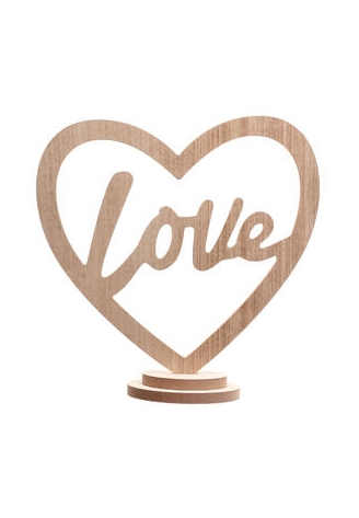 Decoratie LOVE  Houtdecoratie Natural