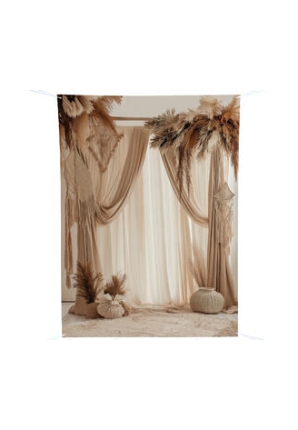 Natural bruiloft Achtergrond Doek ()