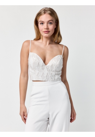 Poirier T-75422 Top | Pailletten ()