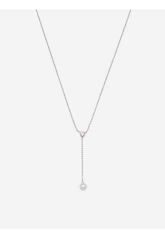 Abrazi Lovey Parel Ketting Zilver ()