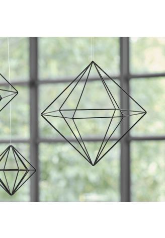 Ginger Ray BW-418 Zwart Metalen Geometrische Decoratie - Large ()