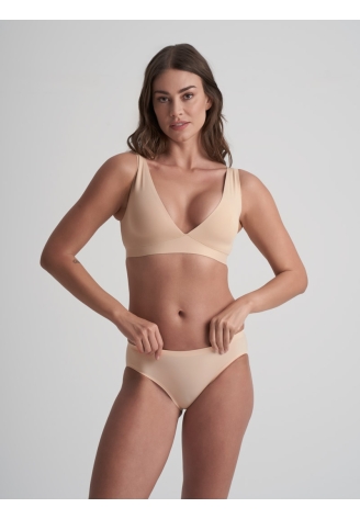 BYE BRA Padded Panties Lage Taille Beige