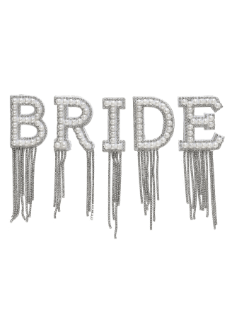 Ginger Ray HEN-144 Bride Strijkpatches Parels Diamantjes ()