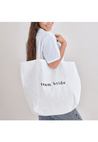 Ginger Ray HEN-159 Team Bride Tote Bag Wit ()