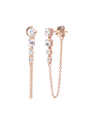 Abrazi Puck Oorbellen Rose ()