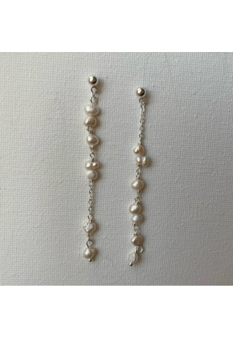 Sally Jane Bridal Mila Oorbellen Zilver