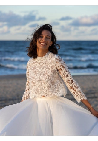 Novias Elvie kanten bolero ()