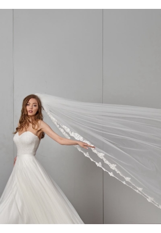 Novias Agatha sluier - 270 cm ()