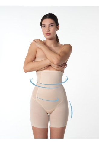 Poirier MP-50 High Waist Control Short Blush ()