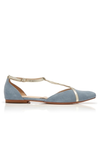 Rachel Simpson Bronte Bruidsschoenen Blauw ()