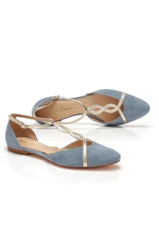 Rachel Simpson Bronte Bruidsschoenen Blauw