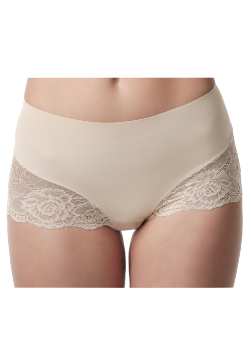 Poirier 15-925 Mid Waist kanten broekje Nude ()