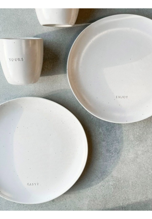 Leeff 18406 Bord Tasty - Enjoy, set van 2 Wit