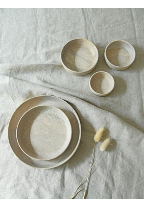 Leeff 18477 Kommen Bente L, set van 3 Naturel