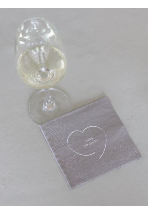 Leeff 18762 Servetten - Time to enjoy Taupe