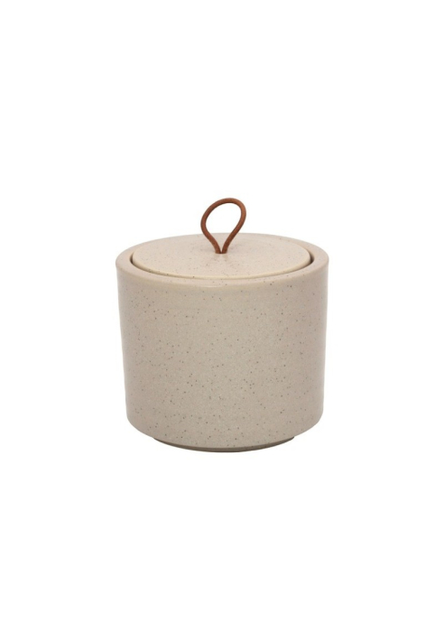 Leeff Silke Storage Jar S - Taupe Ceramic