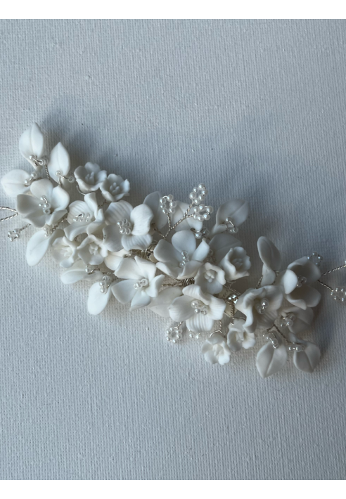 Sally Jane Bridal Lizzie Haarkam Zilver