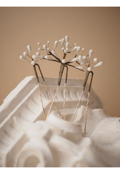 Lizeron Elise Haarspelden Wit