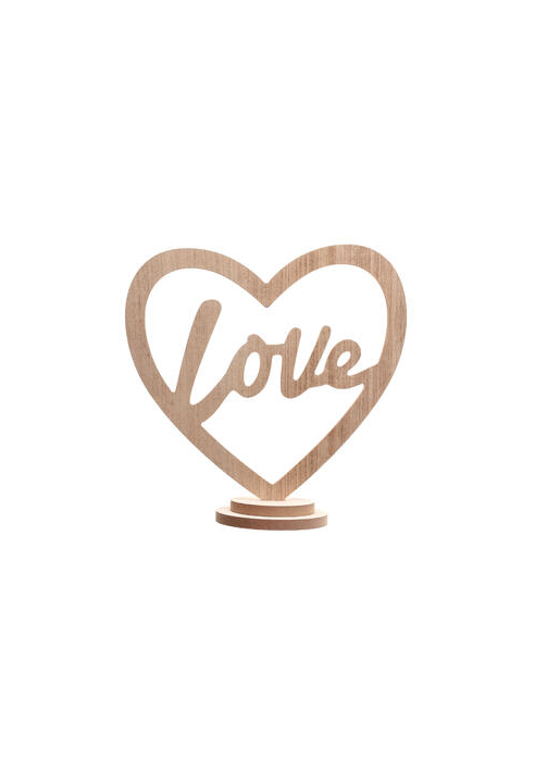 Decoratie LOVE Houtdecoratie Natural