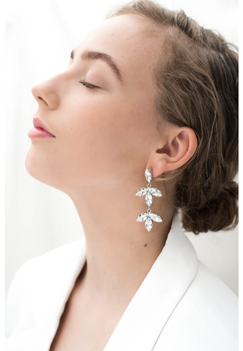 Abrazi Notch Swarovski Oorbellen