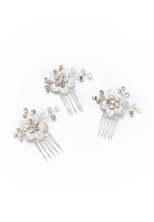 Poirier Haarkam Bruid BB-420 Zilver