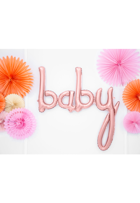 Folieballon Baby Roségoud (73cm) ()