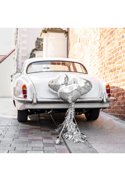 Auto Decoratiepakket Zilver ()