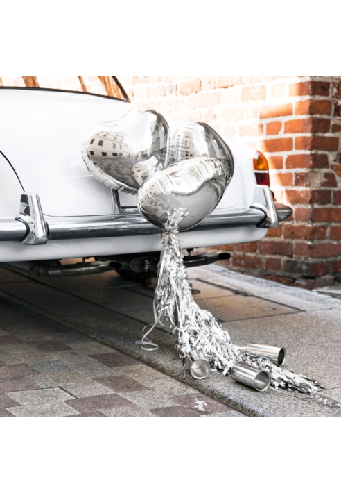 Auto Decoratiepakket Zilver