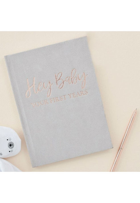 Ginger Ray BL-124 Floral Baby Shower Dagboek ()