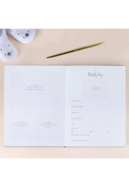 Ginger Ray BL-124 Floral Baby Shower Dagboek