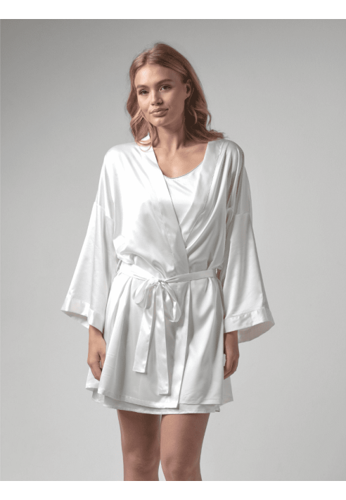 Poirier BN-745B Bride Kimono Satijn Ivory ()