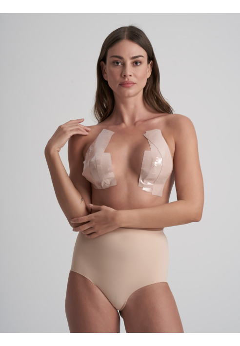 BYE BRA Body Tape 5cmX5m Dubbele Lijm Beig