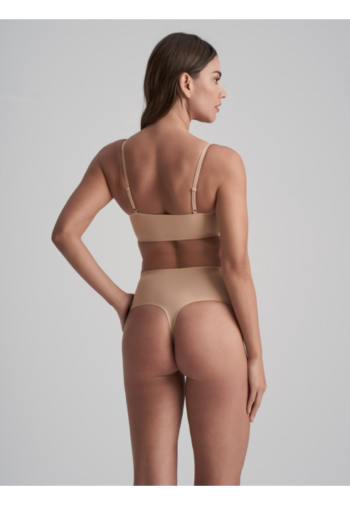BYE BRA Invisible Mid Waist String Beige