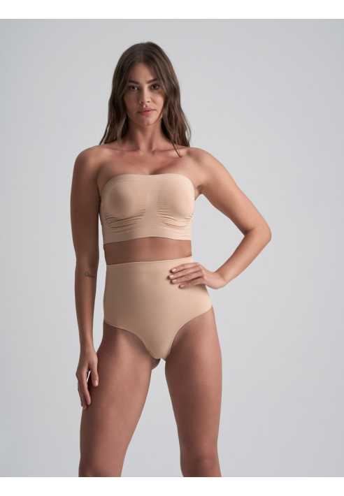 BYE BRA Soft Touch Mid Waist String Beige ()
