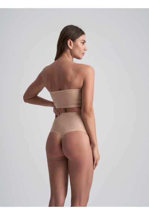 BYE BRA Soft Touch Mid Waist String Beige