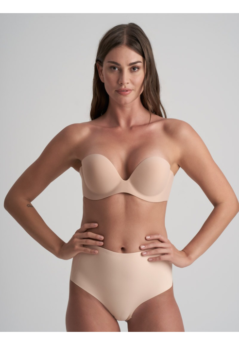 BYE BRA Low Back Mid Waist String Bikinislip Beige