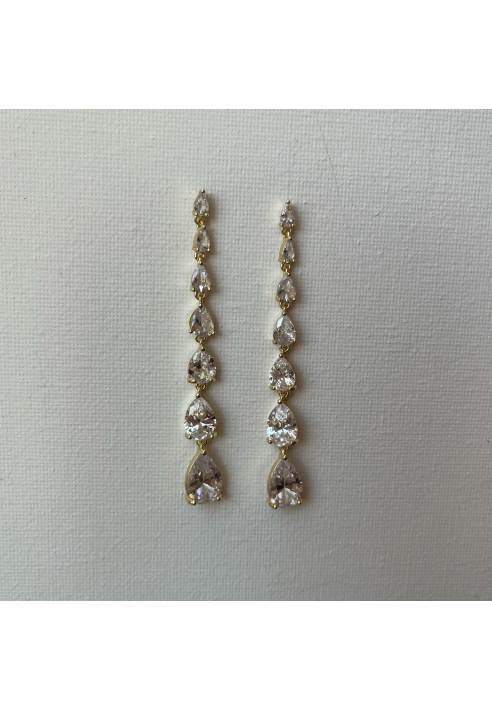 Sally Jane Bridal Ella Oorbellen Goud