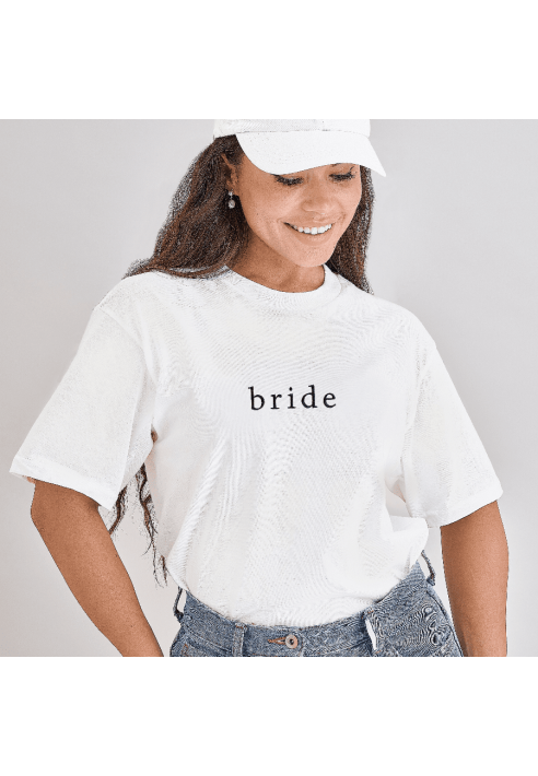 Ginger Ray HEN-153 Size L Bride T-Shirt Wit ()