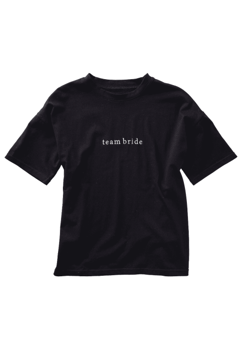 Ginger Ray HEN-155 Size S Team Bride T-shirt Zwart