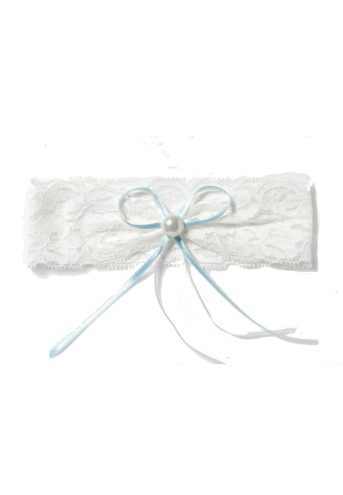 Kanten Kousenband met parel KB-40 Poirier ()