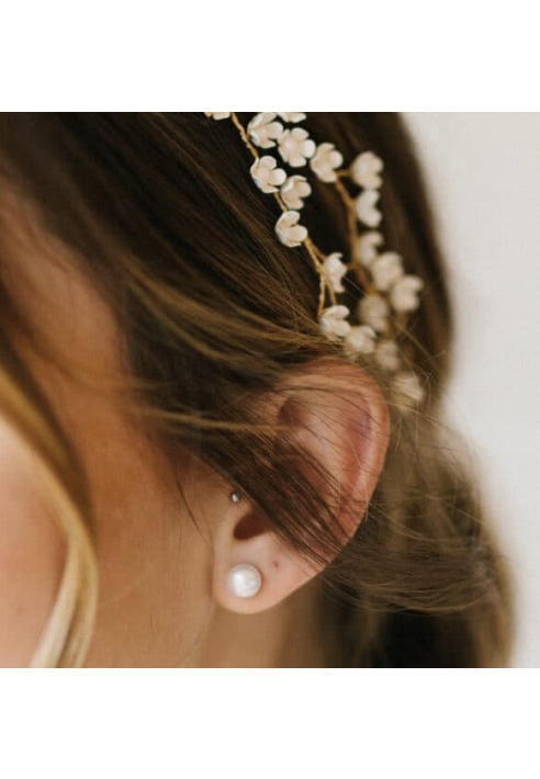 Sally Jane Bridal Mother of Pearl Oorbellen Goud